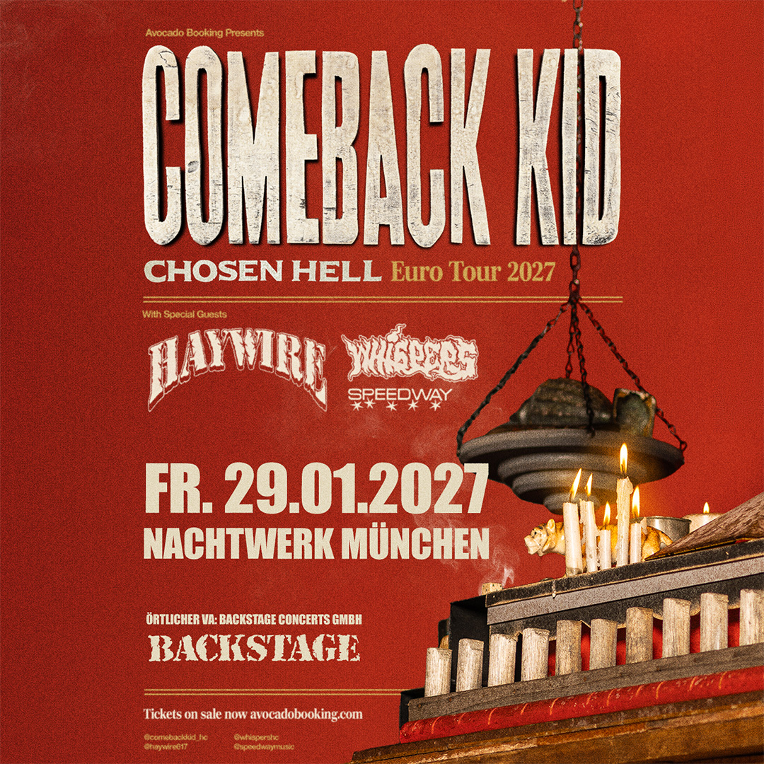 COMEBACK KID - CHOSEN HELL EURO TOUR 2027