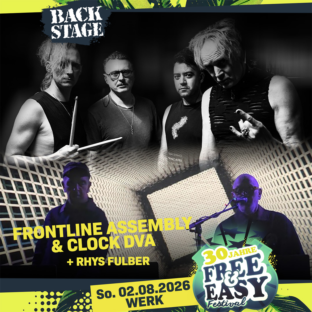 FRONT LINE ASSEMBLY + CLOCK DVA + RHYS FULBER | Free&Easy 2026